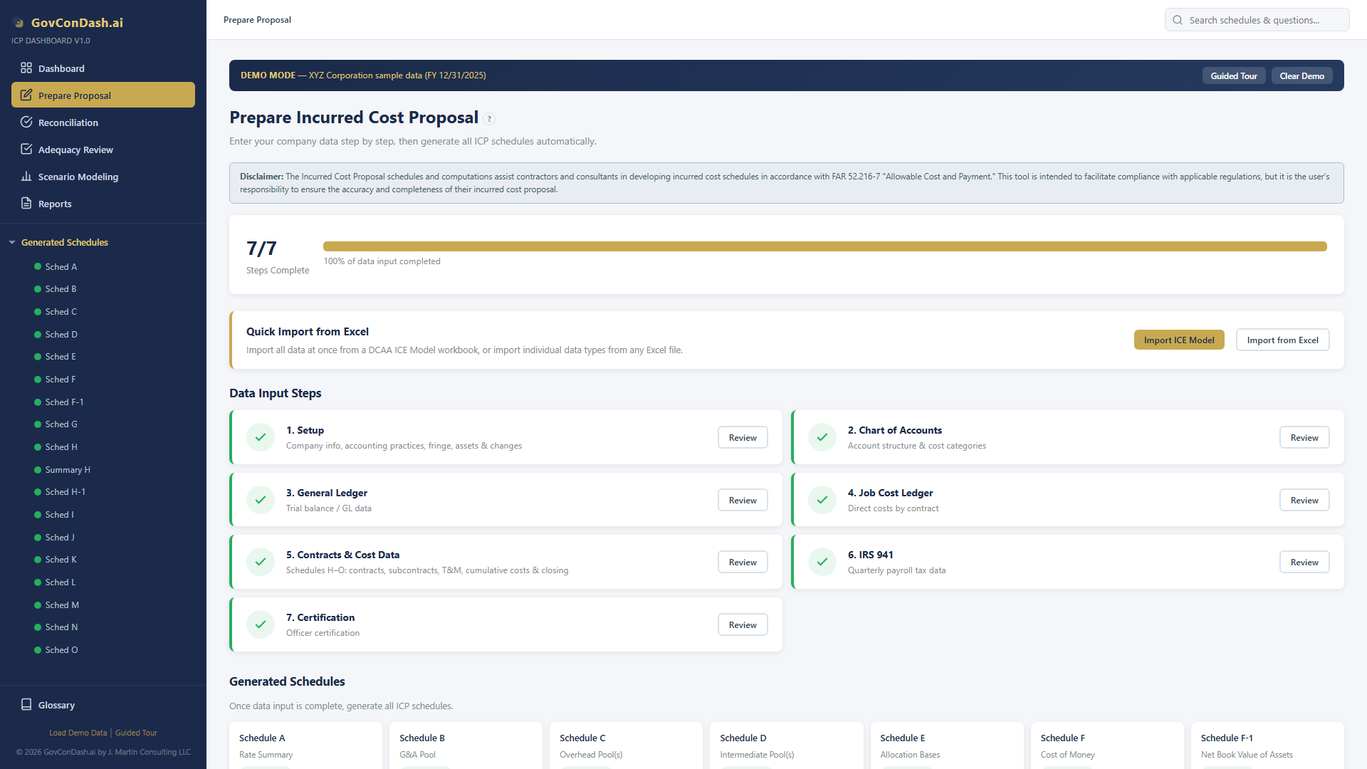 7-Step Data Entry Wizard