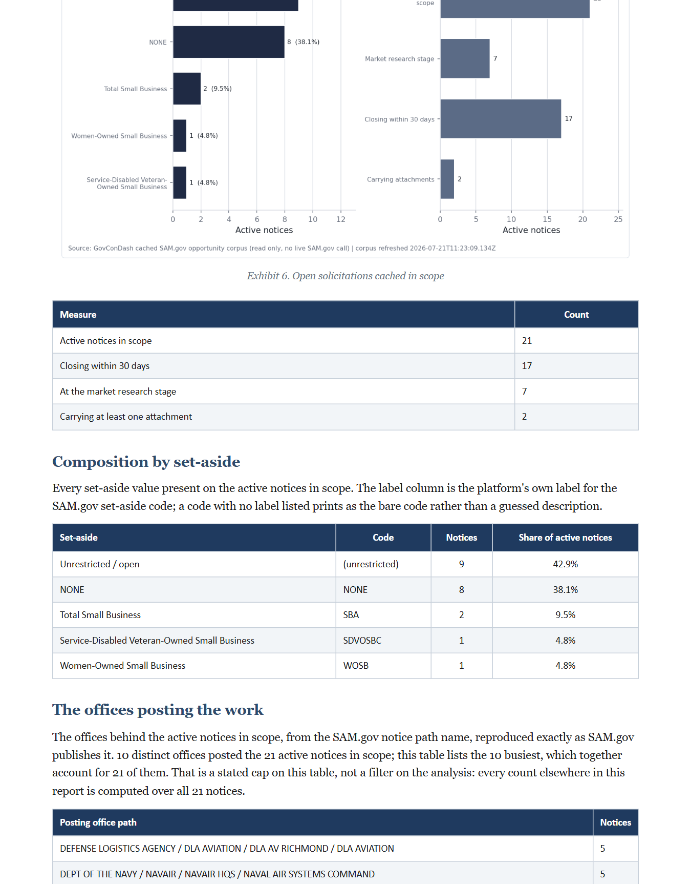 Company Market Intelligence Report, preview page 2